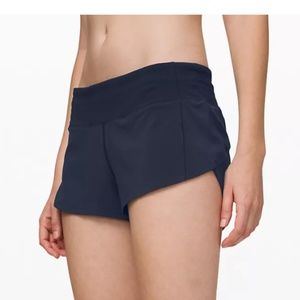 Lululemon Speed Up Short, Navy, size 8